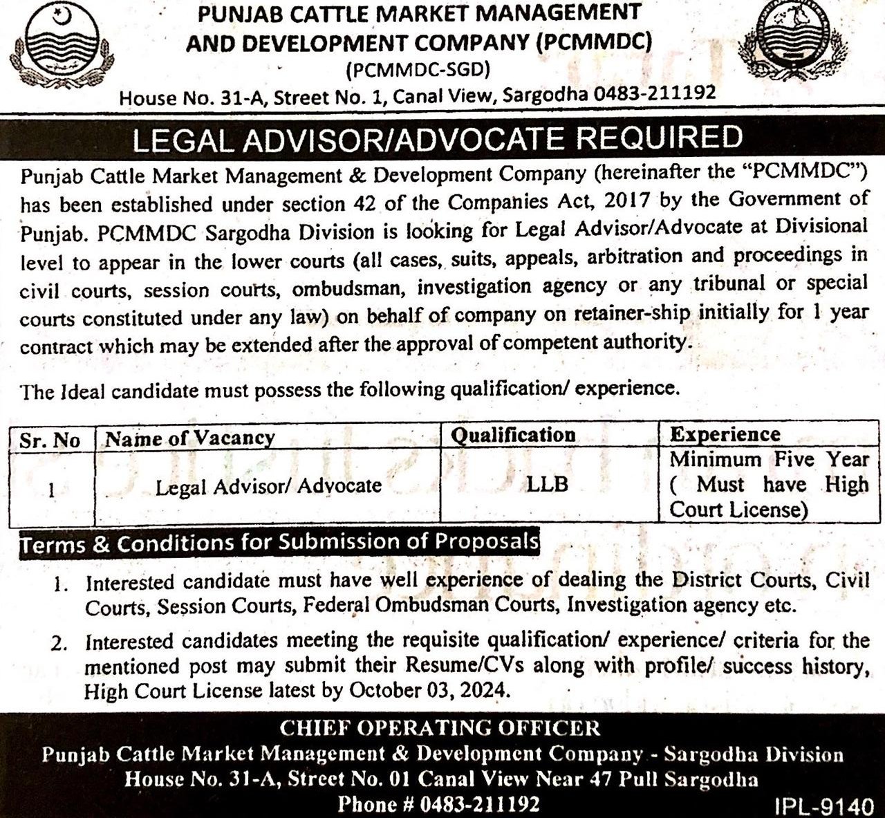 Legal Advisor
